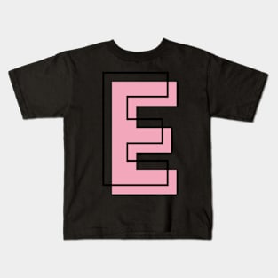 E Letter Initial Kids T-Shirt